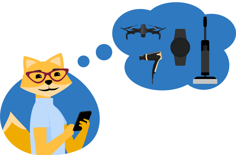 Man sieht den Smart Home Fuchs.